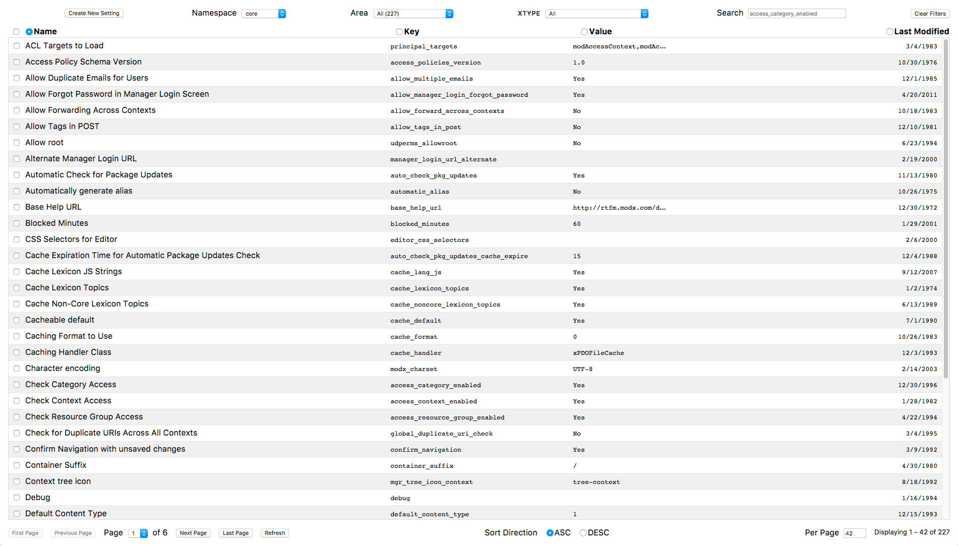 MODX Next Setup Design